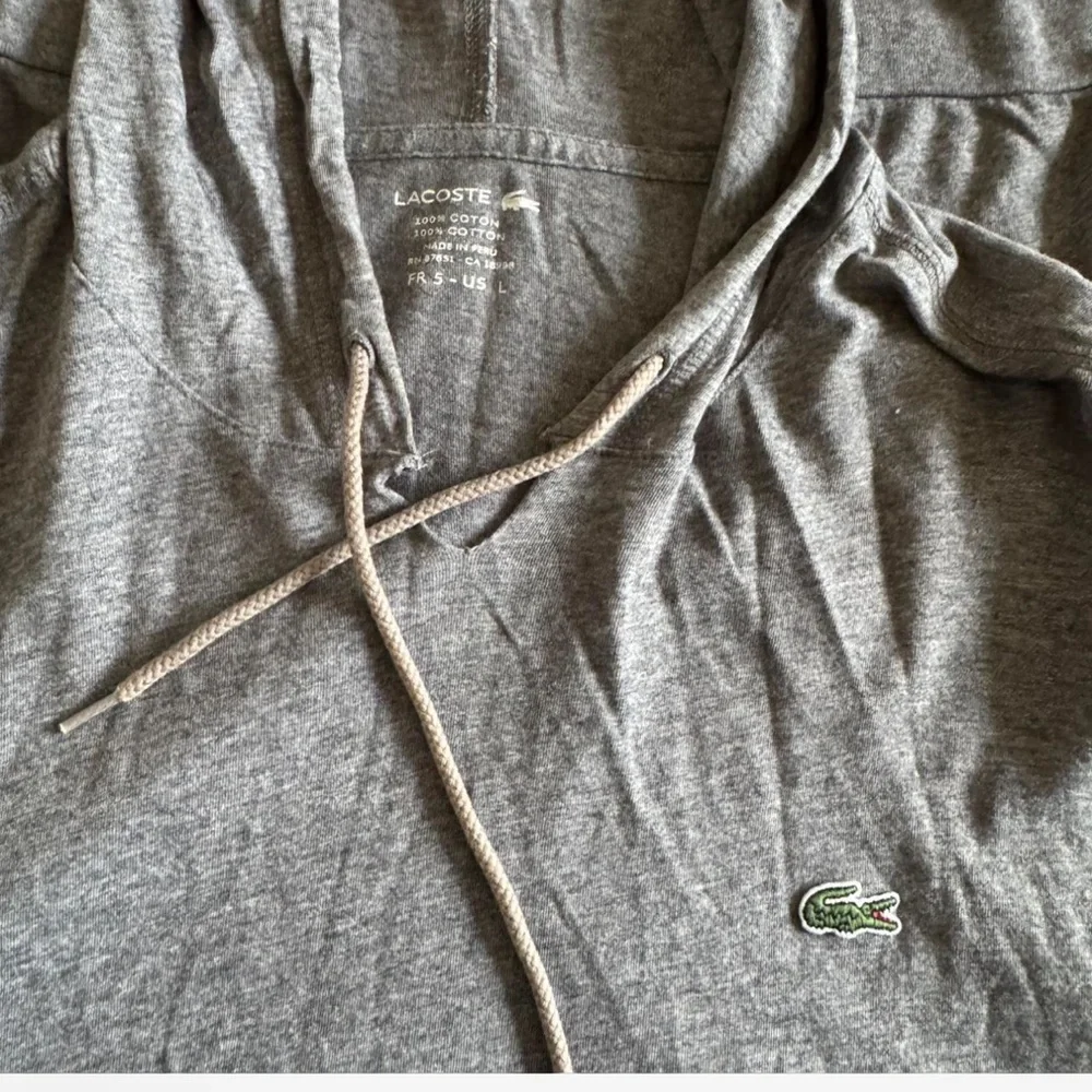 Lacoste Men's Charcoal Hoodie - Picture 4 of 4